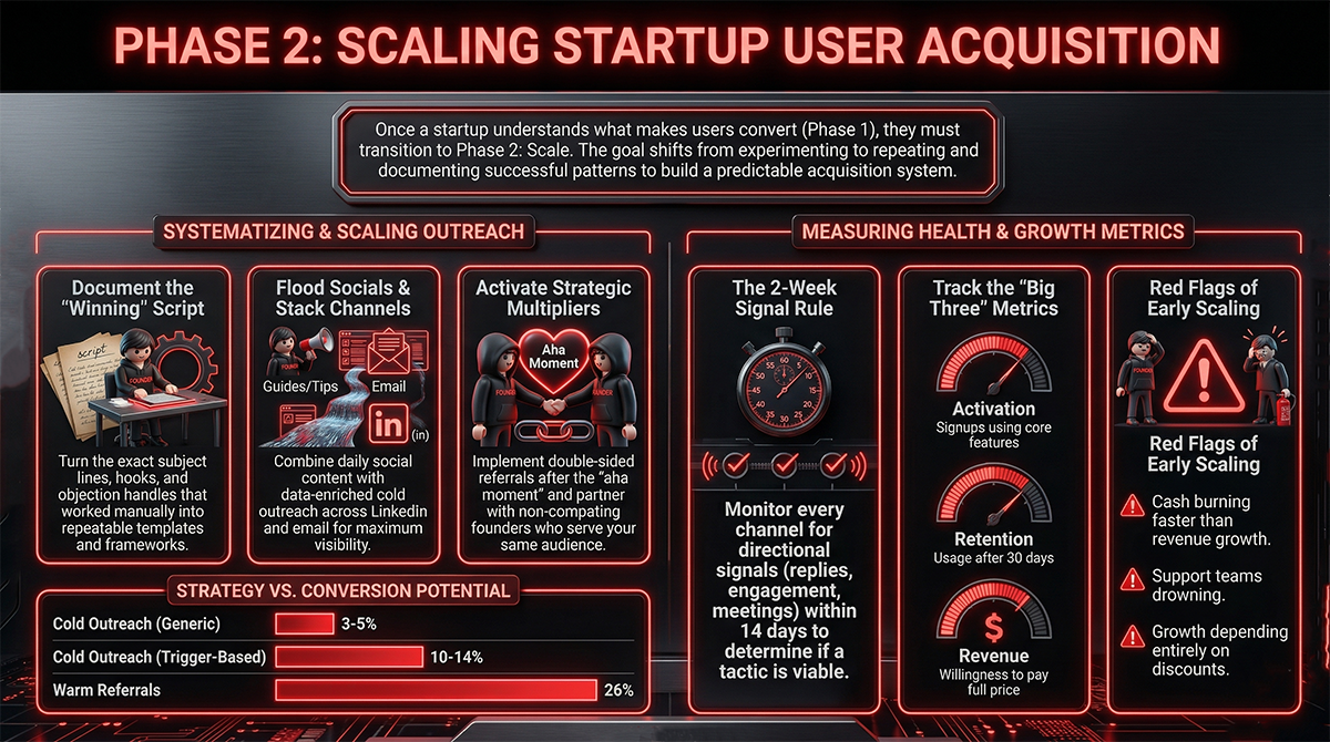 Scaling customer acquisition systems for startups