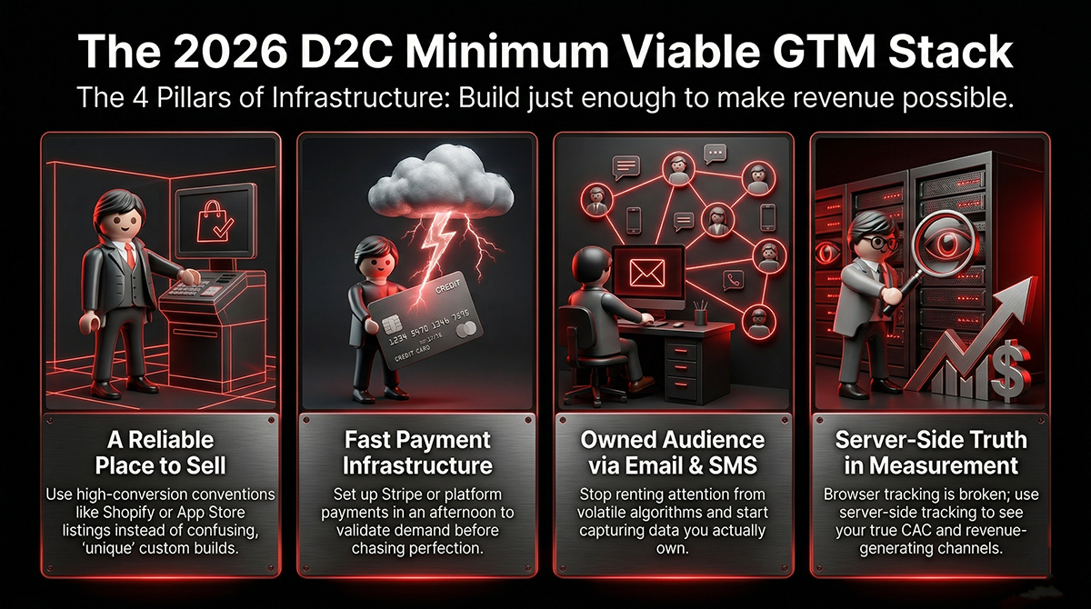D2C GTM stack infrastructure overview