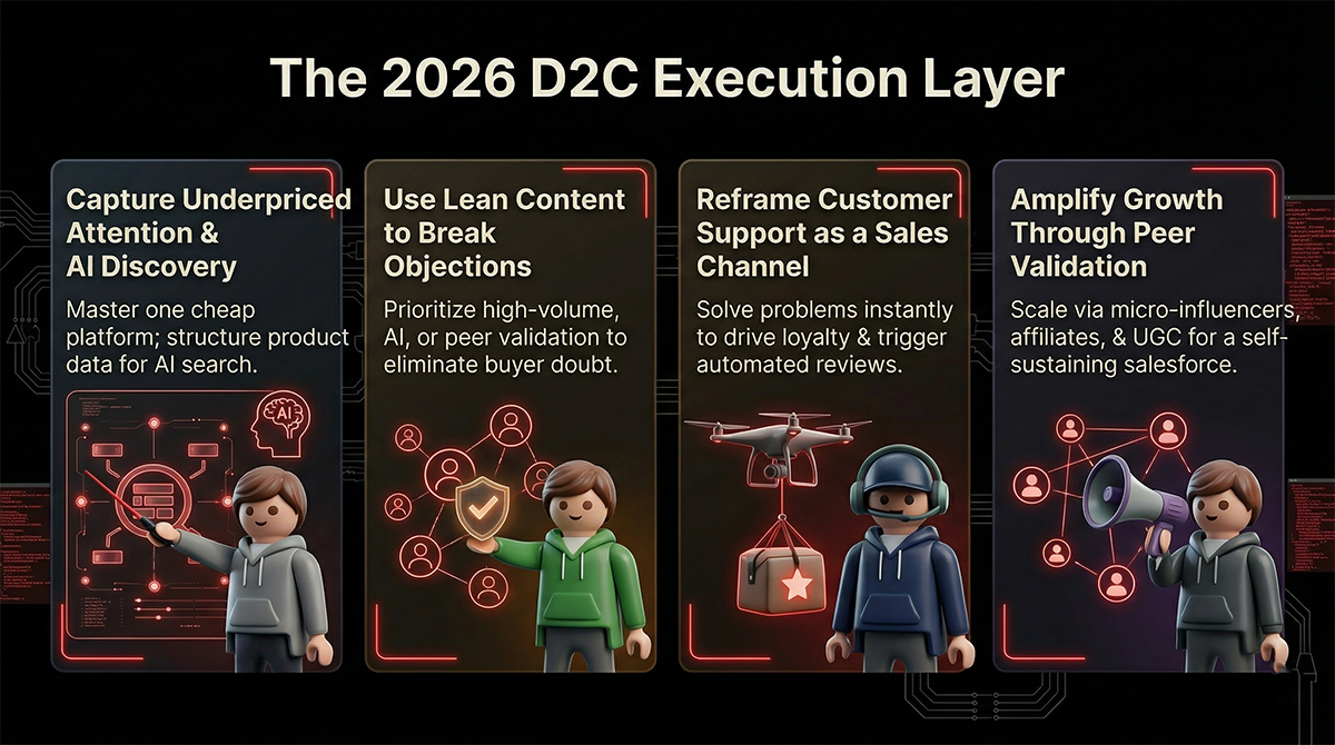 D2C execution framework - content and retention