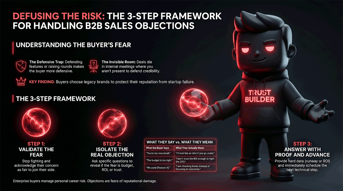 The 3-step objection handling framework for startup sales