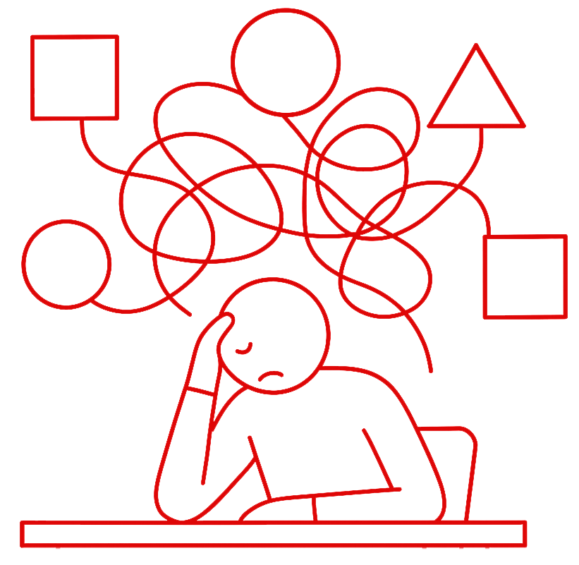 Illustration showing the challenge of reaching customers and investors