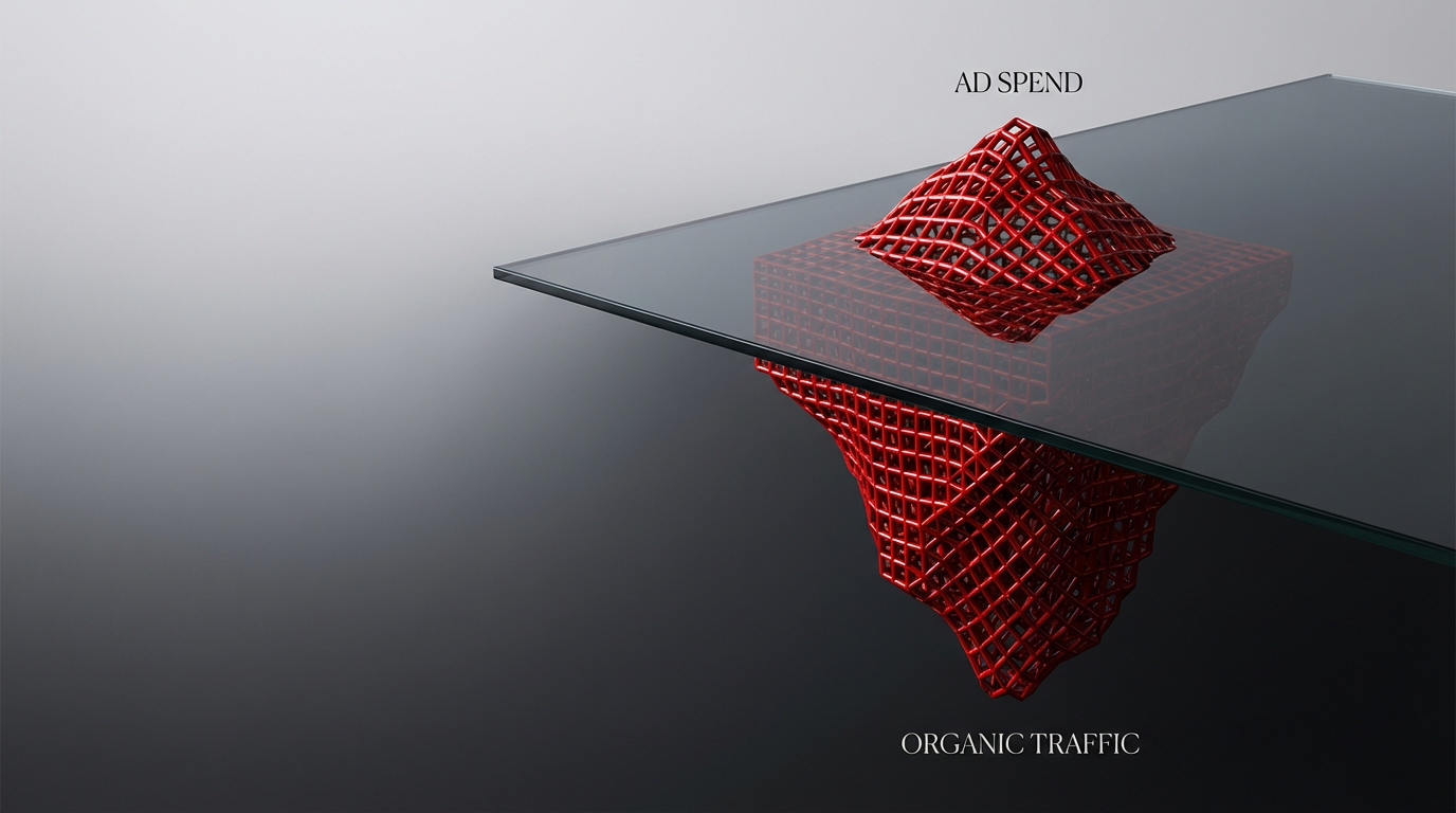 Ad spend vs organic traffic comparison